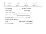 2nd Grade Vocabulary Worksheets and Vocabulary Words Worksheets Part 3 English