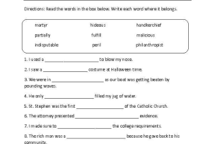 2nd Grade Vocabulary Worksheets or Grade 4 Vocabulary Worksheets the Best Worksheets Image Collection