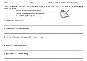 2nd Grade Writing Prompts Worksheets and Math Editing Writing Worksheets Proofreading Sentences Wor