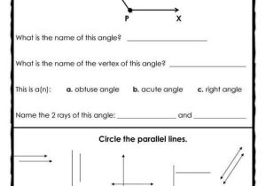 3 1 Lines and Angles Worksheet Answers and Angles Shapes and Parallel Lines Free 2 Page Activity Geometry