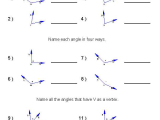 3 1 Lines and Angles Worksheet Answers together with Naming Angles Worksheets 6th Grade Math Pinterest