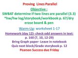 3.3 Proving Lines Parallel Worksheet Answers or Proving Lines Parallel Objective Swbat Determine if Two Lines are