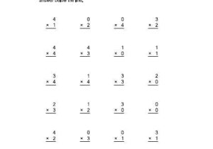 3rd Grade Math Worksheets Multiplication Pdf together with 4 Multiplication Sheets Worksheets for All
