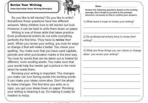3rd Grade Paragraph Writing Worksheets Also Sample Third Grade Prehension Worksheets Worksheets for All