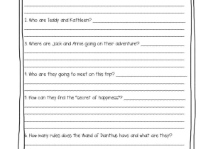 3rd Grade Reading Comprehension Worksheets Multiple Choice Pdf Also Monday with A Mad Genius A Guided Reading Activity Lesson