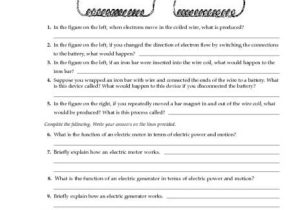 5th Grade Magnetism Worksheets and Magnetism Worksheet for High School Worksheets for All
