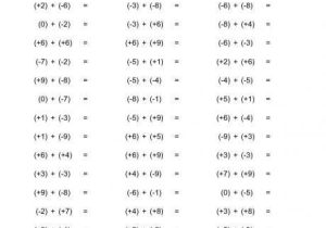 6th Grade Integers Worksheets and Uncategorized Add Subtract Integers Worksheet Klimttreeoflife 6th