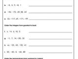 6th Grade Integers Worksheets or Integer Worksheets
