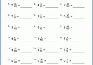 7th Grade Fractions Worksheets Along with Fractions and Decimals Worksheets for All