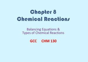 8.2 Types Of Chemical Reactions Worksheet Answers as Well as Chapter 8 Chemical Reactions Ppt