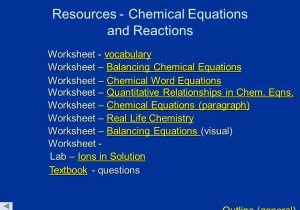 8.2 Types Of Chemical Reactions Worksheet Answers together with Chemical Equations & Reactions Chemical Reactions You Should Be Able