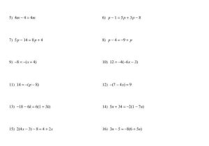 8th Grade Algebra Worksheets Along with 8th Grade Algebra Worksheets
