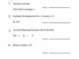 8th Grade Algebra Worksheets or Mon Core Math 1 Identifying Functions Worksheet Answers Lovely E