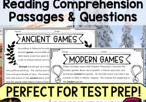 9 11 Reading Comprehension Worksheets Along with Winter Games 2018 Reading Prehension Passages and Questions