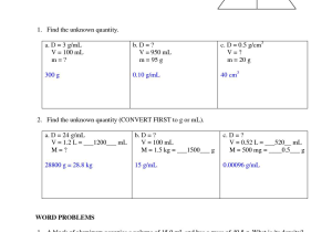 9th Grade Math Worksheets with Answer Key as Well as Density Worksheets with Answers