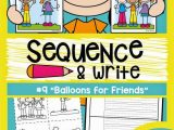 Aa Fourth Step Worksheet with Sequence and Write Activities for Beginning Writers