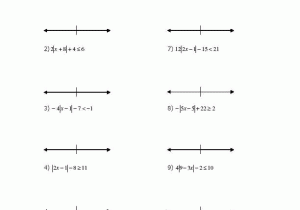 Absolute Value Inequalities Worksheet Answers as Well as Absolute Value Answer the Best Worksheets Image Collection