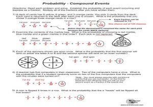Acceleration Worksheet Answers Along with Colorful Free Printable Probability Worksheets Mold Worksh