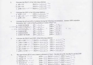 Acids and Bases Worksheet Answers Also Worksheet Ph and Poh Worksheet Design Acids and Bases Worksheet