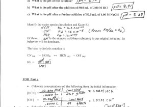 Acids and Bases Worksheet Answers and Acid Base Worksheet High School