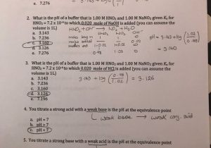 Acids and Bases Worksheet Answers or Chem V01b