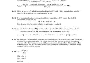 Acids and Bases Worksheet Chemistry and Chang Chemistry 11e Chapter 15 solution Manual