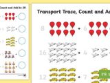 Active Transport Worksheet or Transport Trace Count and Add to 20 Worksheet Transport