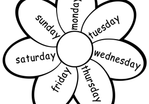 Activity Worksheets for Kids with Days Of the Week Coloring Activity Grade 1 Worksheets