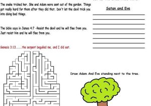Adam and Eve Worksheets together with Sunday School Lessons and Crafts for Kids Free Sunday School