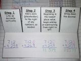 Adding and Subtracting Rational Numbers Worksheet with Adding and Subtracting Decimals Interactive Notebook Foldable