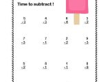 Addition and Subtraction Worksheets for Kindergarten together with First Grade Math Addition & Subtraction within 20 Worksheets Ice