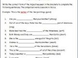 Adjective and Adverb Worksheets with Answer Key or Adjective Worksheets Parative Superlative