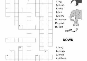 Adjectives Worksheet 3 Spanish Answers Along with Crosswordzzle Adjectives Printable Free Esl Crosswords Worksheets