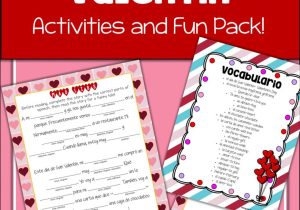 Adjectives Worksheet 3 Spanish Answers or D­a De San Valent­n Spanish Activities for Valentine S Day Lesson