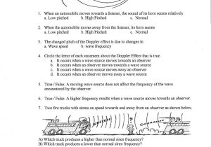 Advanced Physics Unit 6 Worksheet 3 forces as Well as Doppler Effect Worksheets