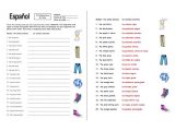 Agreement Of Adjectives Spanish Worksheet with Worksheets Color Adjectives