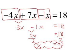 Algebra 1 Inequalities Worksheet or Outstanding solving Equations by Bining Like Terms Worksh