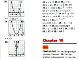 Algebra 1 Practice Worksheets and Algebra 2 Chapter 5 Quadratic Functions Answers