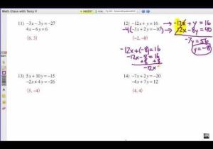 Algebra 2 Systems Of Equations Worksheet or Worksheets 44 Best solving Systems Equations by Elimination