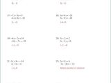 Algebra 2 Systems Of Equations Worksheet with 2 Step Equation Worksheets