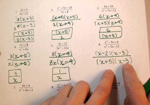 Algebra 2 Worksheet Answers and Worksheet Operations with Rational Expressions Worksheet H