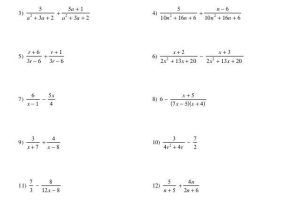 Algebra 2 Worksheets with Answer Key or New Simplifying Rational Expressions Worksheet Lovely Quadratic