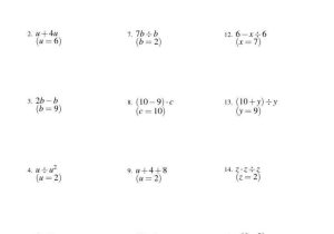 Algebraic Expressions Worksheets with Answers together with Algebraic Algebraic Quiz Worksheet Multiplication Statements as