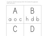 Alphabet Matching Worksheets and 39 Best Preschool Practice Work Images On Pinterest