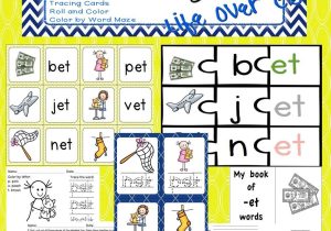 Alphabet Recognition Worksheets for Kindergarten with Word Family Worksheets Kindergarten New Et Word Family Worksheets