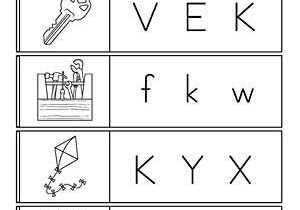 Alphabet Worksheets for Pre K and Picture Letter Match Letter K Worksheet