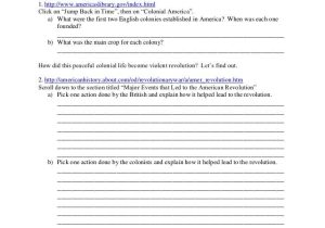 America the Story Of Us Revolution Worksheet Answers with American Revolution Webquest