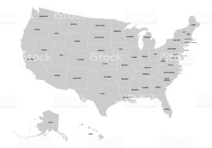 America the Story Of Us Worksheets Also Poster Map United States America with State Names Stock V