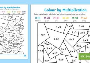 An organized Table Worksheet Due Answer Key as Well as Colour by Multiplication Colour Multiplication Colouring