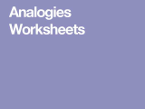 Analogy Worksheets for Middle School and Analogies Worksheets Analogies Pinterest